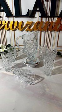 Набір для напоїв Vintage (Вінтаж) &ndash; глечик 1 л + 6 склянок 300 мл SAL-000209 фото