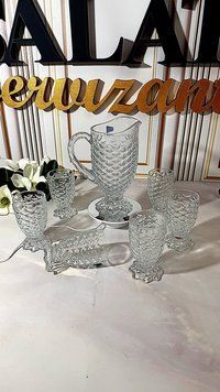 Набір для напоїв Vintage (Вінтаж) &ndash; глечик 1 л + 6 склянок 300 мл SAL-000210 фото